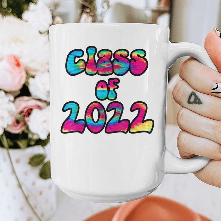 Senior Year 2022 Class Of 2022 Graduation Tie Dye Groovy Graphic Print Coffee Mug