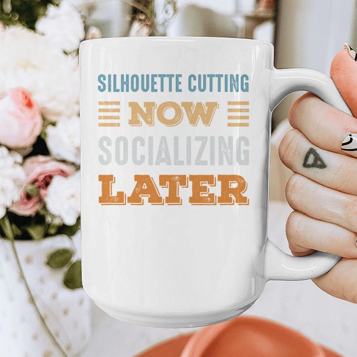 Silhouette Cutting Now Minimal Socializing Introvert Graphic Print Coffee Mug Silhouette Cutting Now Minimal Socializing Introvert Graphic Print Coffee Mug