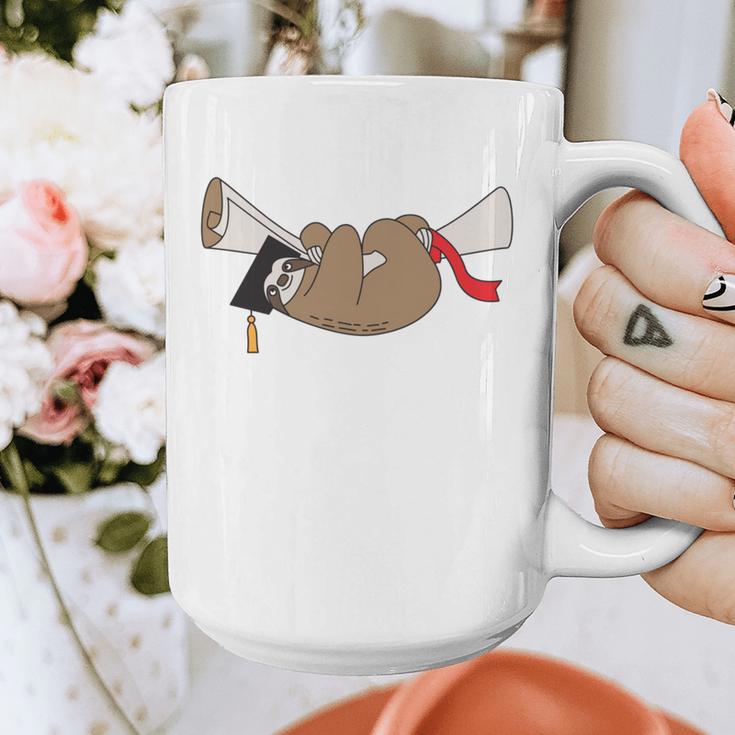 Sloth Graduation Shirt I Did It Diploma Grad Graphic Print Coffee Mug