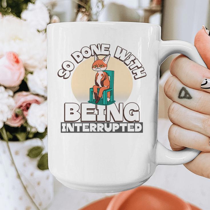 So Done With Being Interrupted Sick And Tired Introvert Premium Tri-Blend Graphic Print Coffee Mug
