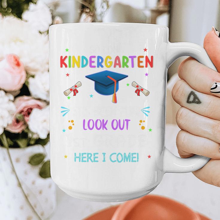 So Long Kindergarten Graduation Look Out 1st Grade 2025 Kids Premium Tri-Blend Graphic Print Coffee Mug