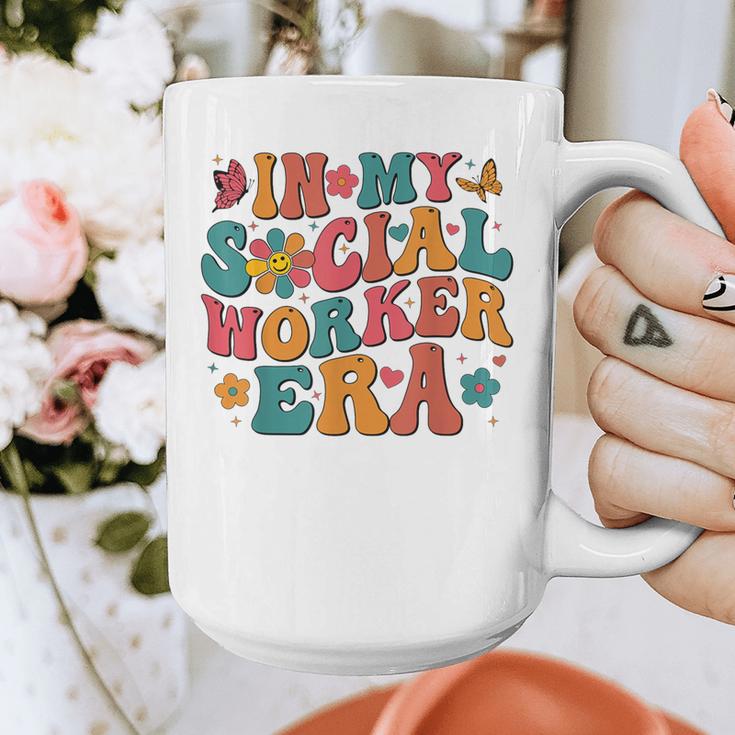 In My Social Worker Era Cute Social Worker Graduation MSW Graphic Print Coffee Mug