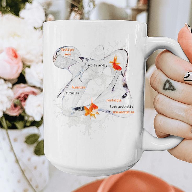 Splash Water Frutiger Aero Y2K Style Clownfish Premium Graphic Print Coffee Mug