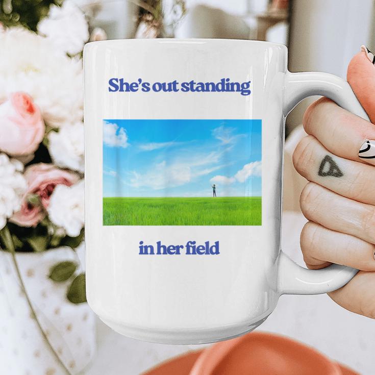 Out Standing In Her Field Graduation Tee Graphic Print Coffee Mug