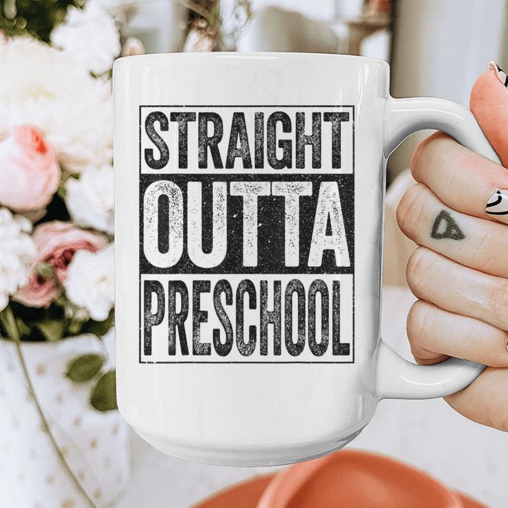Straight Outta Preschool Shirt Boy Girl Graduation Graphic Print Coffee Mug