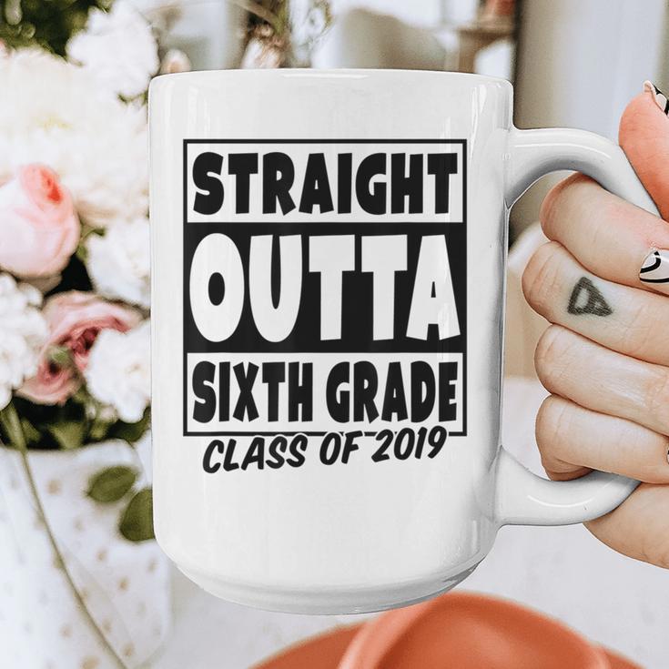 Straight Outta Sixth Grade Class Of 2019 Graduation Graphic Print Coffee Mug