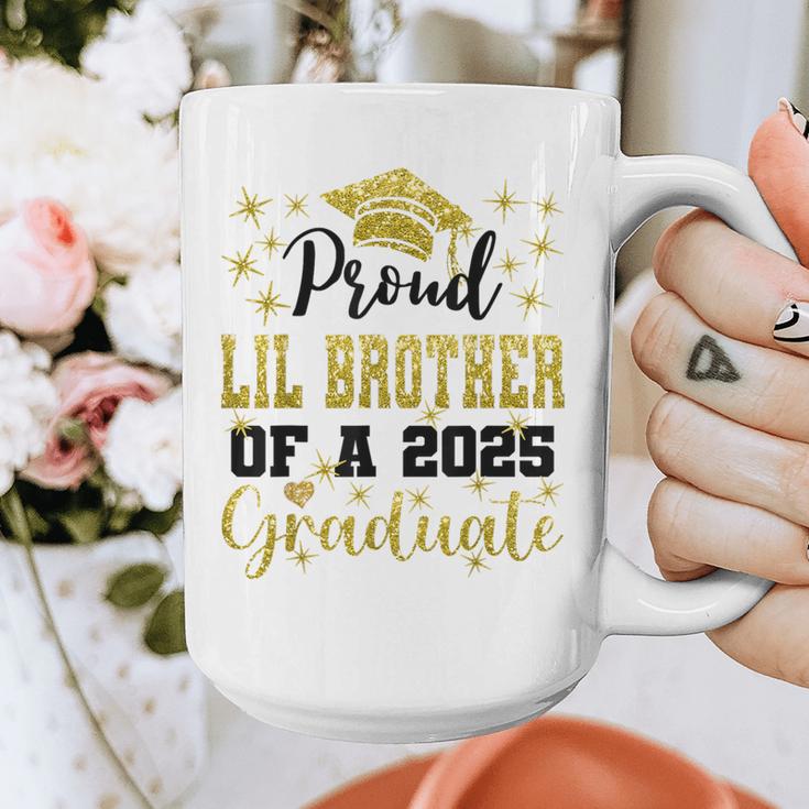 Super Proud Little Brother 2025 Graduate Graduation Family Graphic Print Coffee Mug