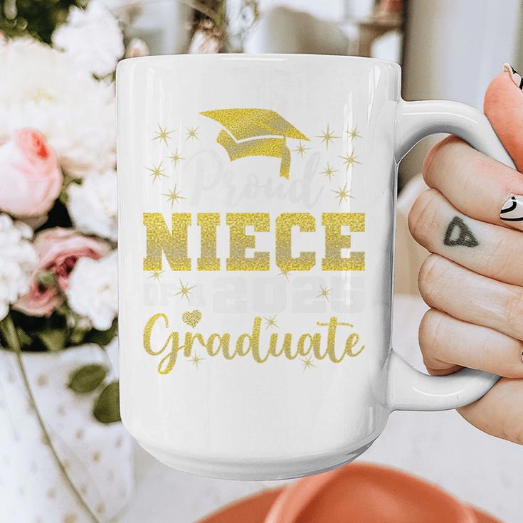Super Proud Niece Of 2025 Graduate Senior Graduation Family Premium Graphic Print Coffee Mug