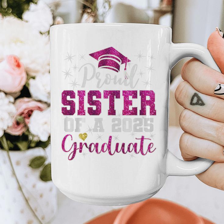 Super Proud Sister Of 2025 Graduate Senior Graduation Family Premium Tri-Blend Graphic Print Coffee Mug