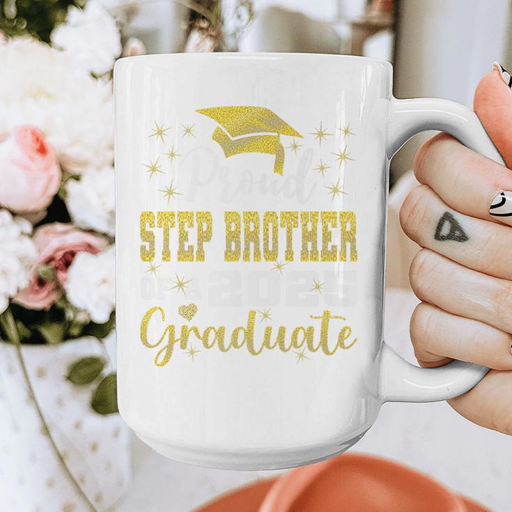 Super Proud Step Brother Of 2025 Graduate Graduation Family Premium Graphic Print Coffee Mug