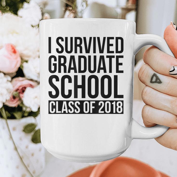 I Survived Graduate School Class Of 2018 Graduation Graphic Print Coffee Mug