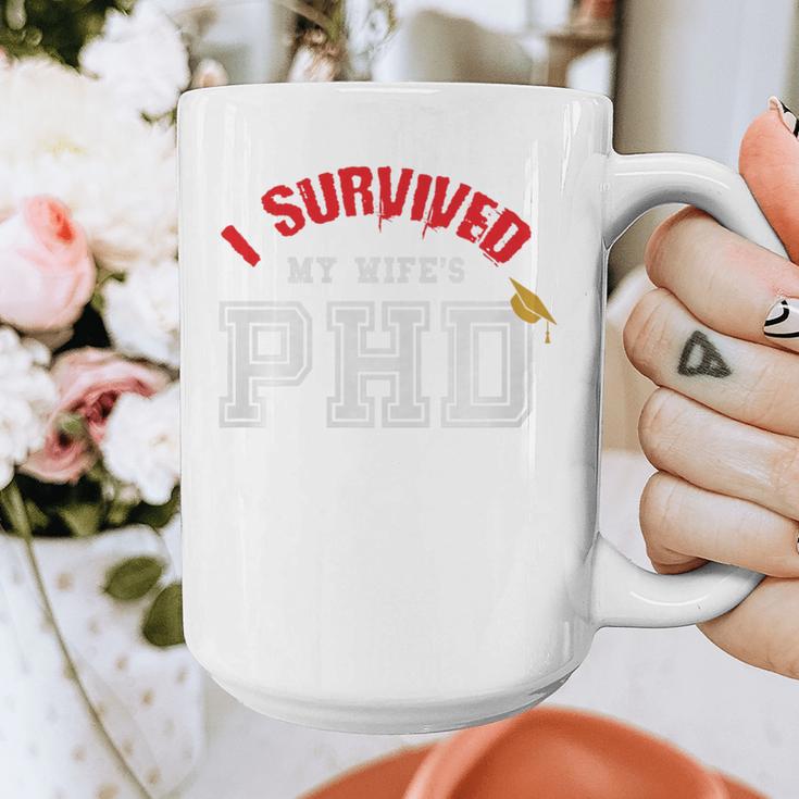 I Survived My Wife's PhD Graduation Slim Fit Shirt Graphic Print Coffee Mug
