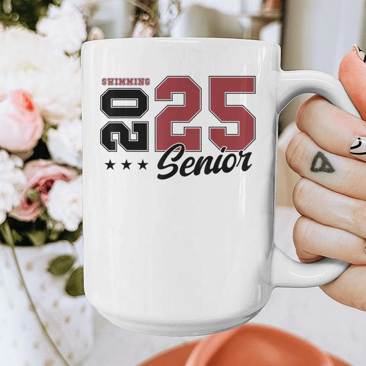 Swimming Senior Night Swimming Senior 2025 Graduation 59 Graphic Print Coffee Mug