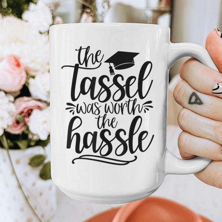 The Tassel Was Worth The Hassle Graduation Graphic Print Coffee Mug