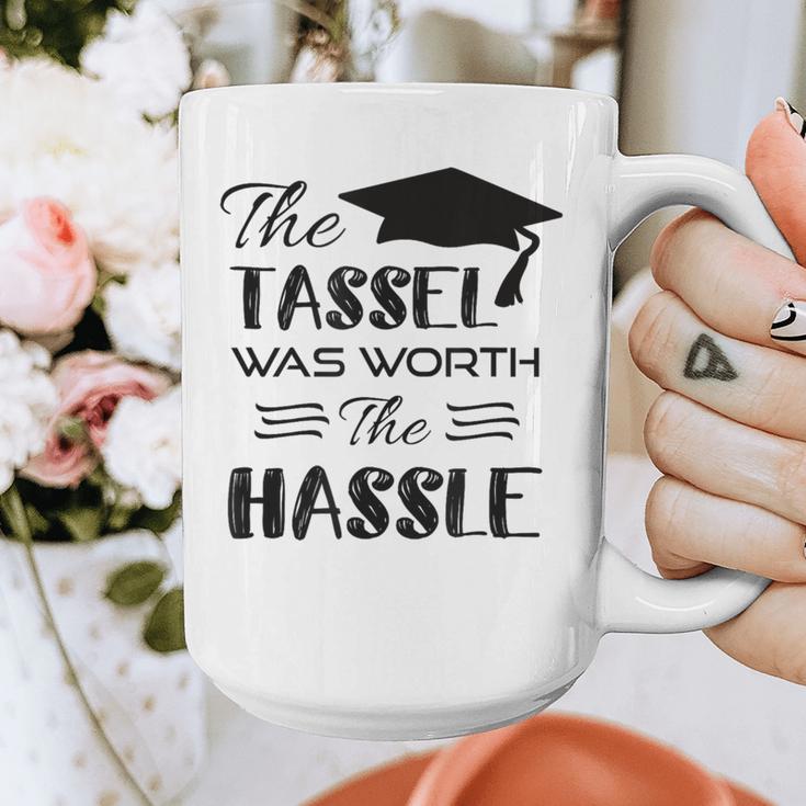 The Tassel Was Worth The Hassle Shirt Graduation TShirt Graphic Print Coffee Mug