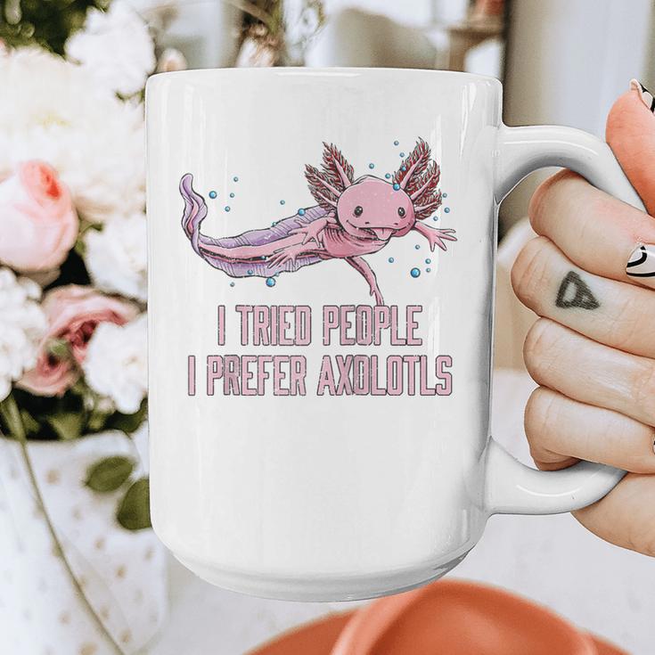 I Tried People I Prefer Axolotl Salamander Introvert Raglan Baseball Tee Graphic Print Coffee Mug I Tried People I Prefer Axolotl Salamander Introvert Raglan Baseball Tee Graphic Print Coffee Mug