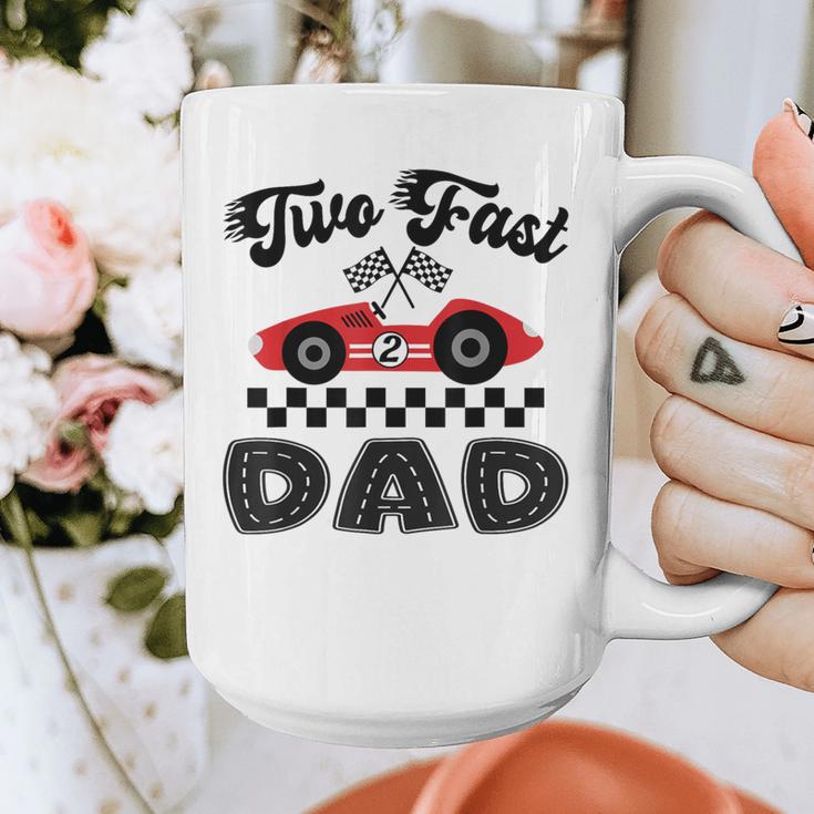 Two Fast Dad Of The Birthday Boy Racing Car Family Graphic Print Coffee Mug