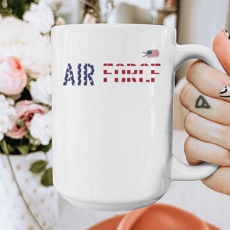 US Flag Proud Air Force Dad Graphic Print Coffee Mug