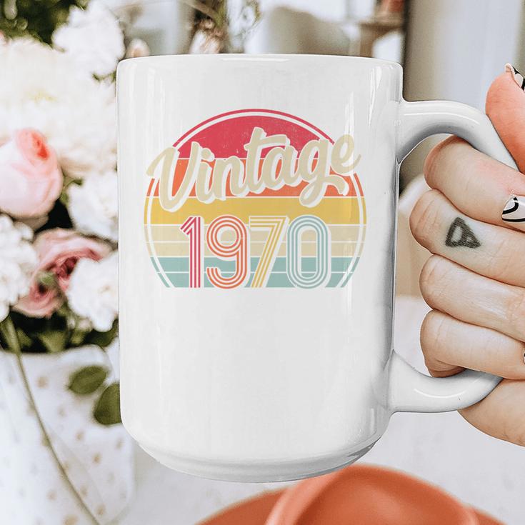 Vintage 1970 Retro Style 70's Born Nostalgia Vibe Birthday Premium Tri-Blend Graphic Print Coffee Mug
