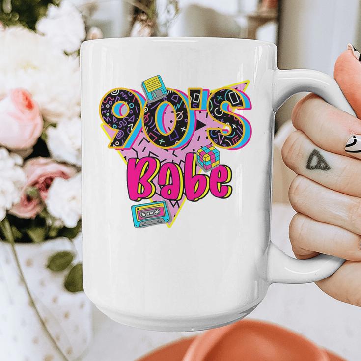 Vintage 90's Babe Party Back To 90s Cassette Nostalgia Premium Tri-Blend Graphic Print Coffee Mug