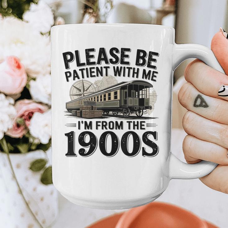 Vintage Be Patient With Me I'm From The 1900s Steam Train Graphic Print Coffee Mug