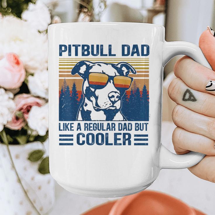 Vintage Pitbull Dad Like A Regular Dad But Cooler Graphic Print Coffee Mug Vintage Pitbull Dad Like A Regular Dad But Cooler Graphic Print Coffee Mug