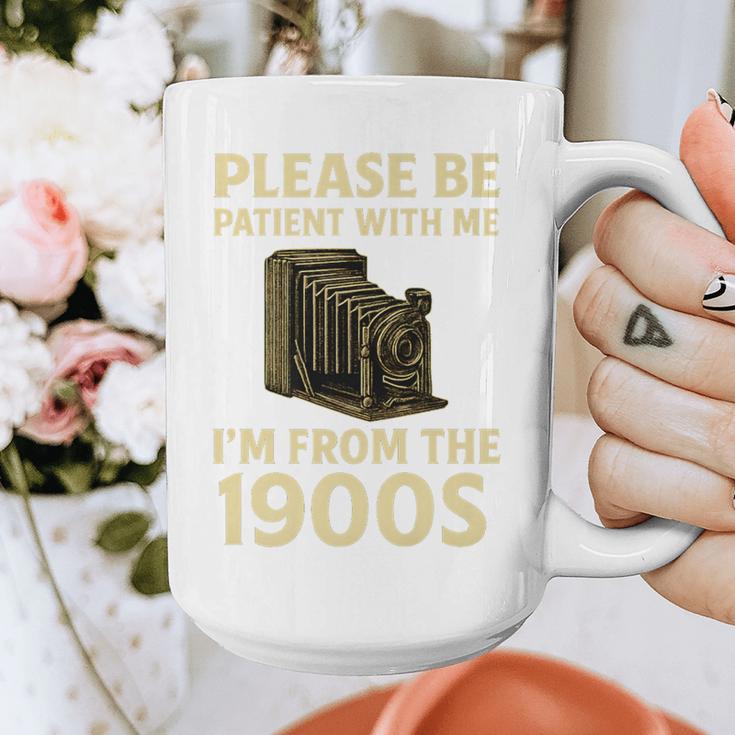 Vintage Please Be Patient With Me I'm From The 1900s Camera Premium Graphic Print Coffee Mug