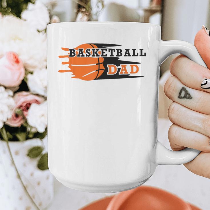 Vintage Proud Basketball Dad Fathers Day Basketball Player Graphic Print Coffee Mug