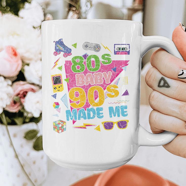 Vintage Retro 80's Baby 90's Made Me 1980s 1990s Nostalgia Premium Tri-Blend Graphic Print Coffee Mug