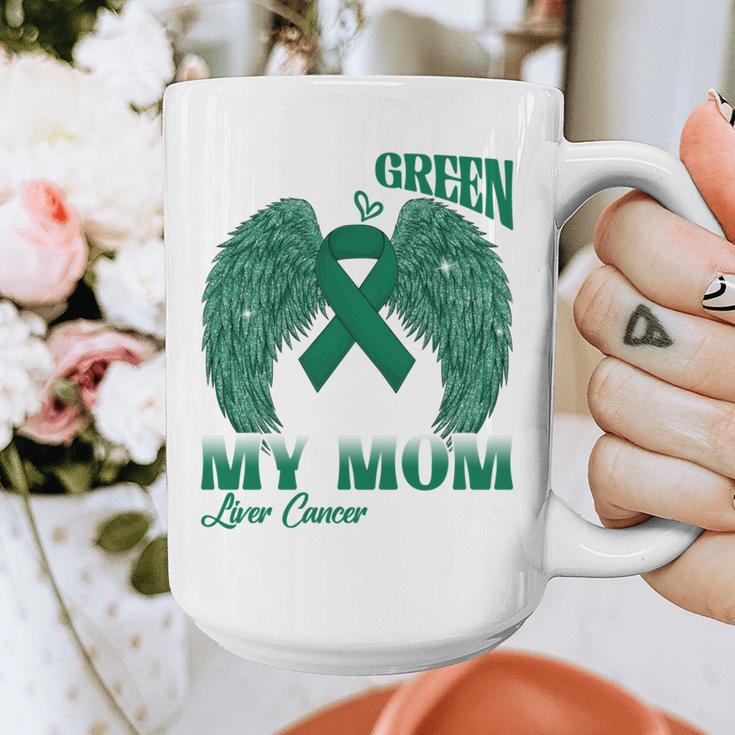 I Wear Green In Memory Of My Mom Liver Cancer Awareness Day Graphic Print Coffee Mug I Wear Green In Memory Of My Mom Liver Cancer Awareness Day Graphic Print Coffee Mug