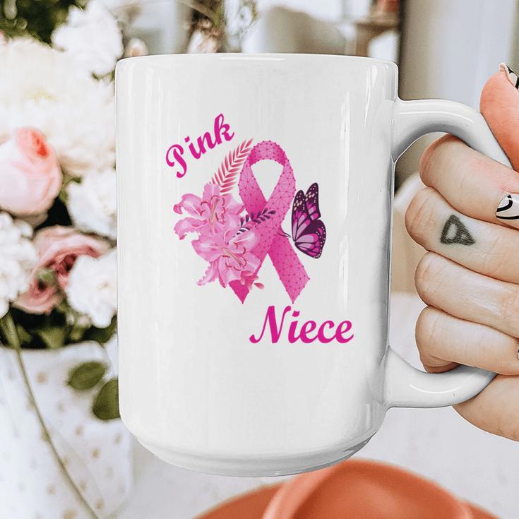 I Wear Pink In Memory Of My Niece Breast Cancer Awareness Graphic Print Coffee Mug I Wear Pink In Memory Of My Niece Breast Cancer Awareness Graphic Print Coffee Mug