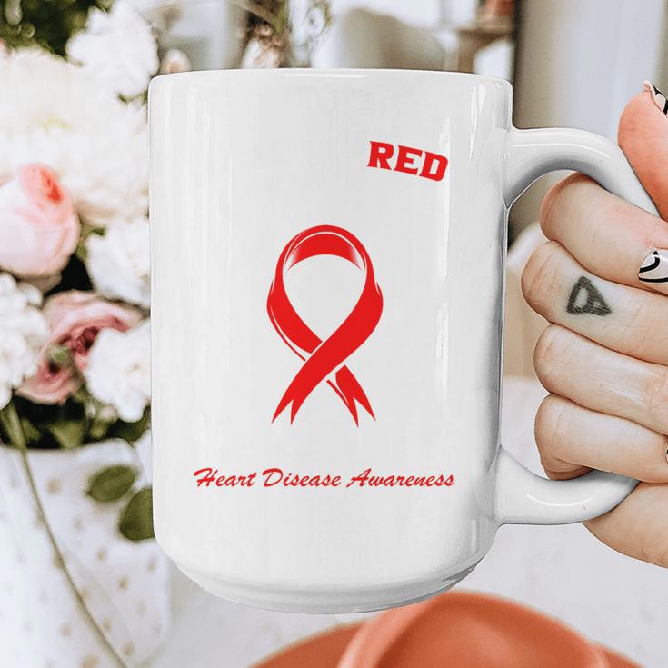 I Wear Red In Memory Of My Mom Heart Disease Awareness Month Graphic Print Coffee Mug I Wear Red In Memory Of My Mom Heart Disease Awareness Month Graphic Print Coffee Mug