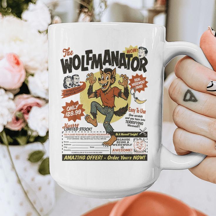 Werewolf Wolfmanator Nostalgia Vintage Halloween Graphic Print Coffee Mug Werewolf Wolfmanator Nostalgia Vintage Halloween Graphic Print Coffee Mug