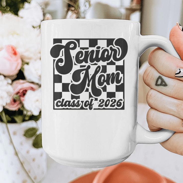 Women Senior Mom Class Of 2026 Retro Graduation Senior Mama Graphic Print Coffee Mug