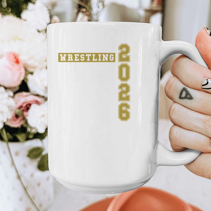 Wrestling Senior Night Wrestling Senior 2026 Graduation 43 Graphic Print Coffee Mug