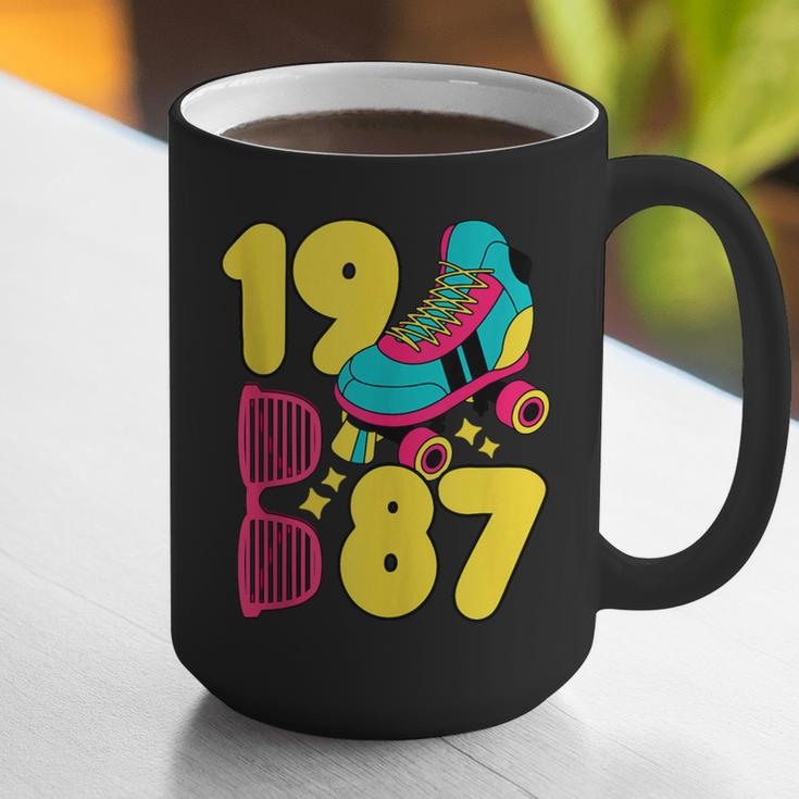 1987 Retro Raised In The 80s Old School Nostalgia Vibes Graphic Print Coffee Mug