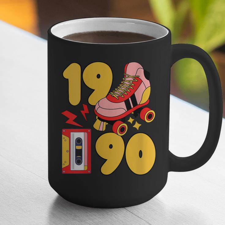 1990 Retro Raised On 90s Music Old School Nostalgia Punk Graphic Print Coffee Mug