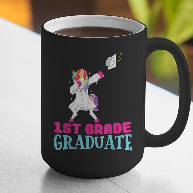 1st Grade Graduation Dabbing Unicorn Lover T-Shirt Kids Graphic Print Coffee Mug