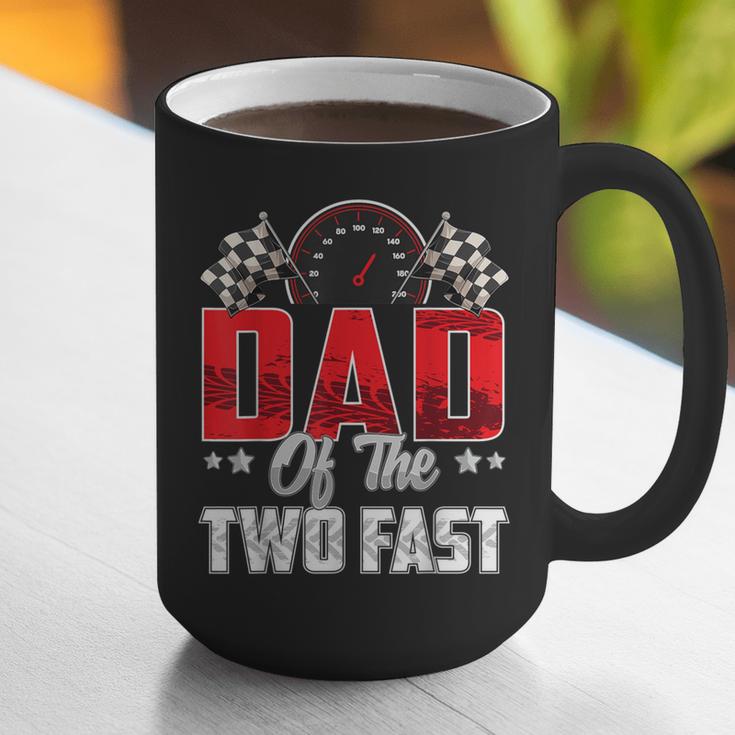 2 Year Old Racing Car Two Fast Birthday 2nd Family Dad Graphic Print Coffee Mug