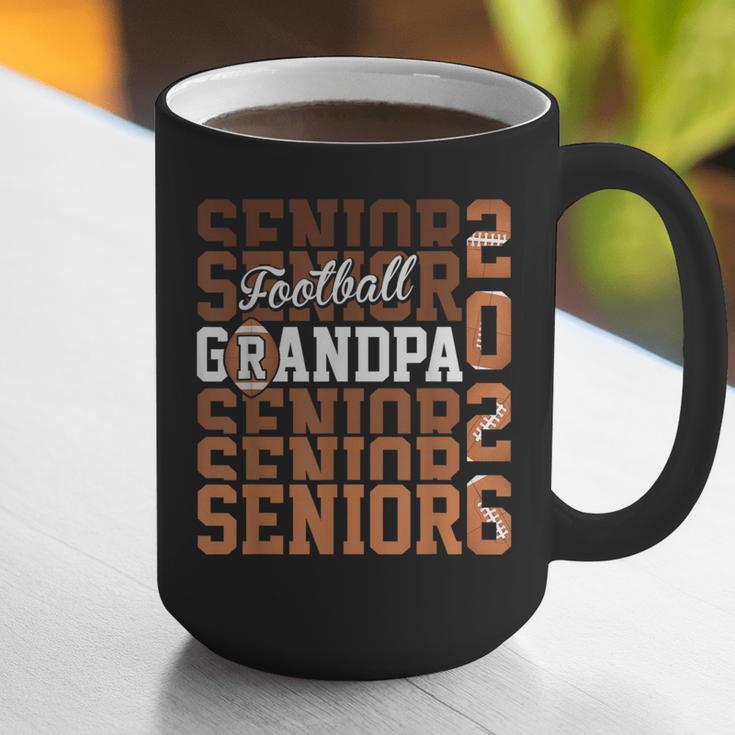 2026 Football Senior Grandpa Graduation Matching Family Graphic Print Coffee Mug