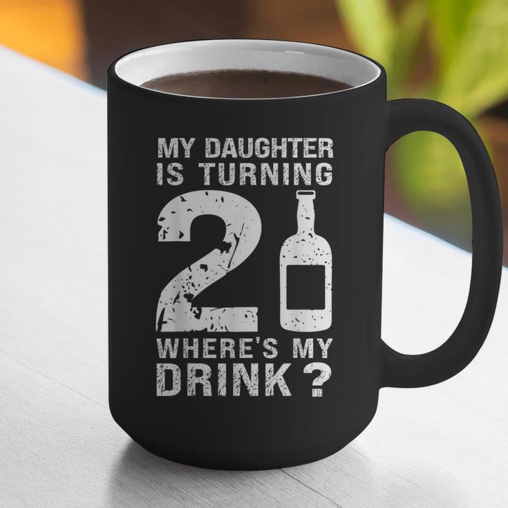 21st Birthday Dad Mom 21 Year Old My Daughter Squad Graphic Print Coffee Mug