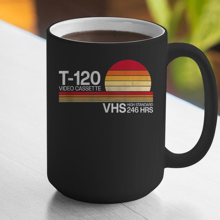 70's 80's 90's Music Nostalgia Video Cassette Tape VHS Retro Graphic Print Coffee Mug