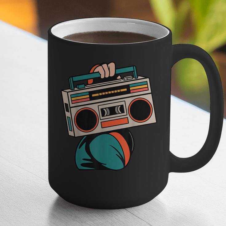 80s 90s Retro Party Costume Nostalgia Boombox Music Hip Hop Graphic Print Coffee Mug