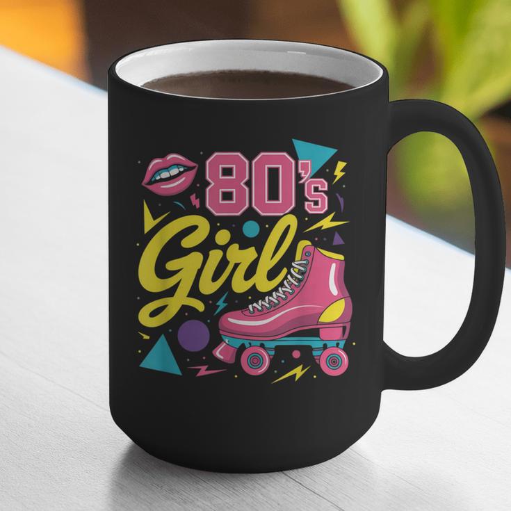 80's Girl Roller Skates Skating Eighties 1980s Nostalgia Graphic Print Coffee Mug