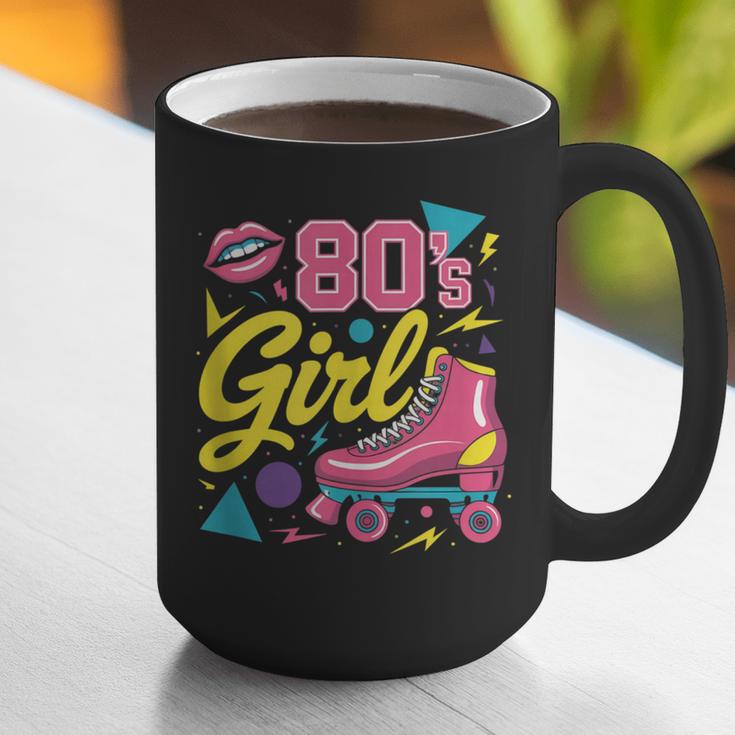 80's Girl Roller Skates Skating Eighties 1980s Nostalgia Graphic Print Coffee Mug