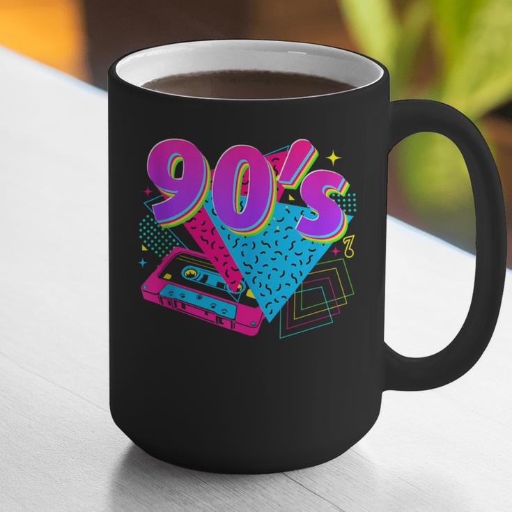 90's Vibe Retro Style Cassette Tape Nostalgia 1990s Party Graphic Print Coffee Mug