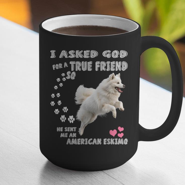 American Eskimo Dog Mom Eskie Dad Art Eskie Lover Quote Graphic Print Coffee Mug