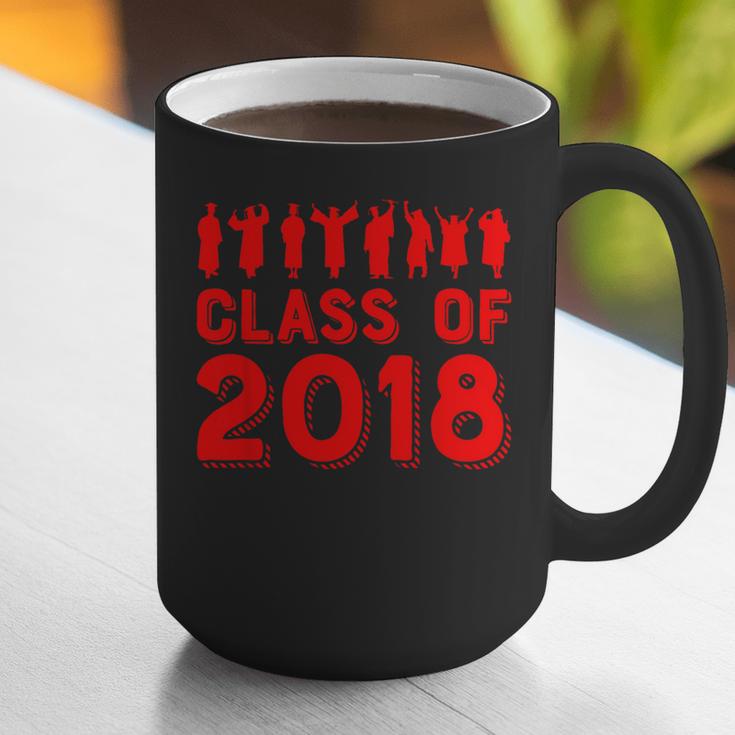 & Red Class Of 2018 Senior GraduationShirt Graphic Print Coffee Mug
