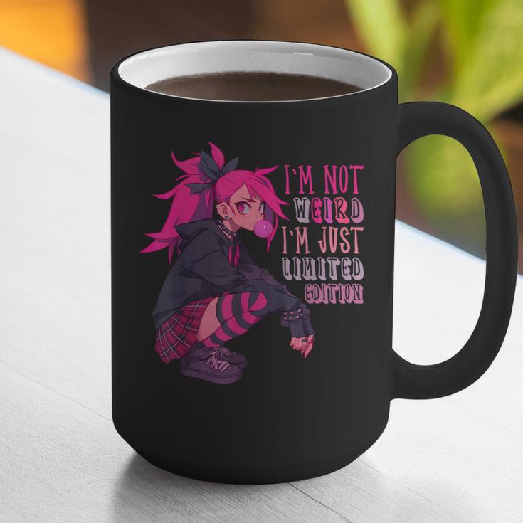 Anime Girl I'm Not Weird Just Limited Edition Introvert Goth Graphic Print Coffee Mug Anime Girl I'm Not Weird Just Limited Edition Introvert Goth Graphic Print Coffee Mug