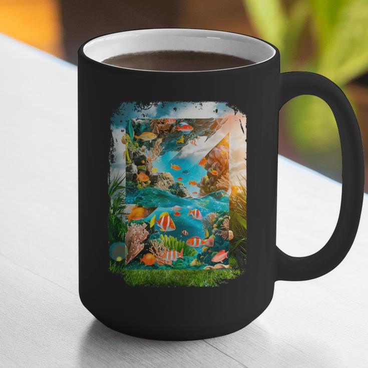 Aqua In The Skies Frutiger Aero Graphic Print Coffee Mug